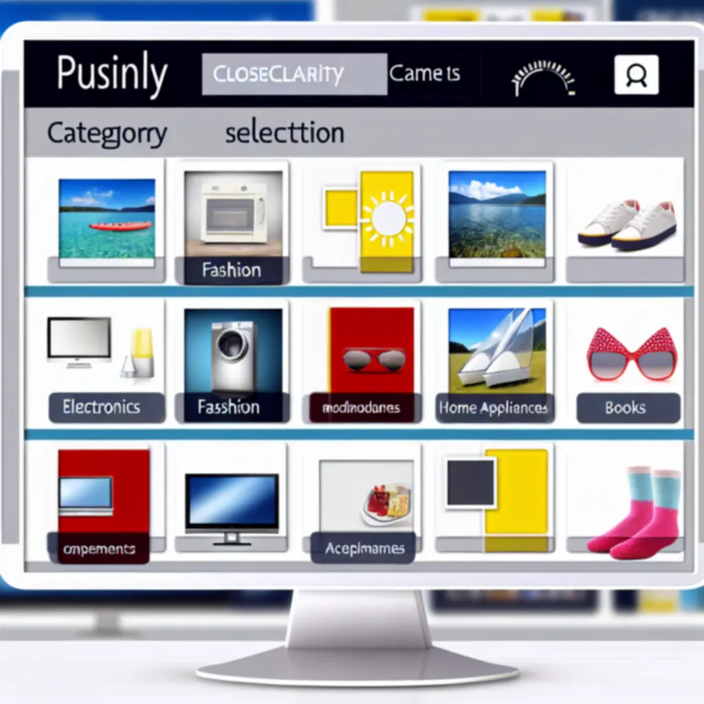 Przykładowa siatka kategorii produktów