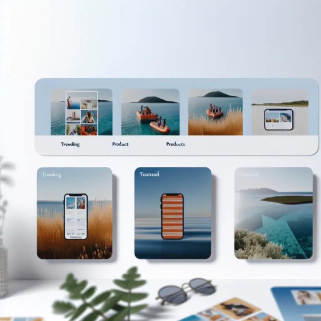 Przykładowy karuzelowy podgląd wyróżnionych produktów