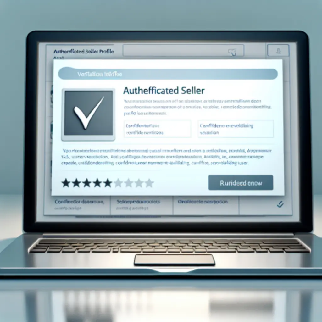 Zweryfikowany profil sprzedawcy oznaczony specjalnym wyróżnieniem